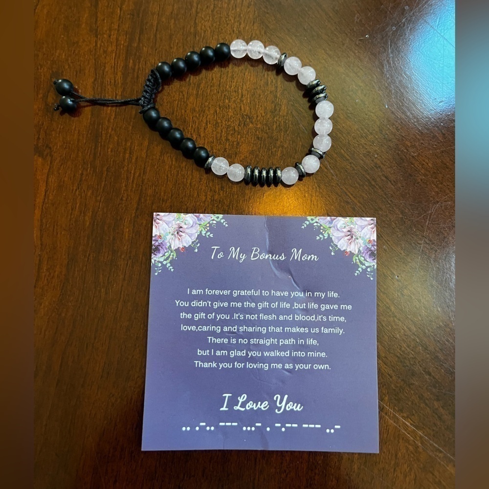 Bonus Mom Step Mom bracelet Morris code - Picture 12 of 16